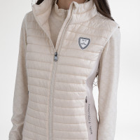 Colete técnico sem mangas HV Polo Maxine para mulher Kit Branco
