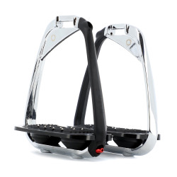 Estribos Flex-On Iron-S Chrome IUG preto Preto / preto