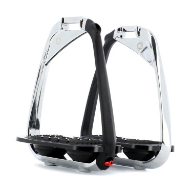 Estribos Flex-On Iron-S Chrome IUG preto Preto / preto