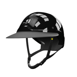 Capacete Mips Flex-on Armet preto, pala Angel Star, jugular preta