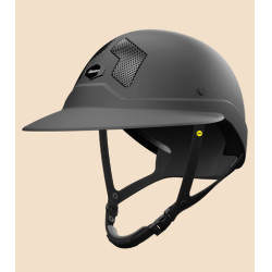 Capacete Mips Flex-on Armet preto pala Unissex Dark jugular preta