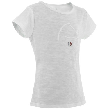 T-shirt infantil EQUITHÈME “Claire” Branco