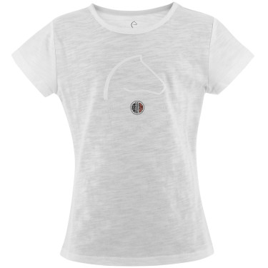 T-shirt infantil EQUITHÈME “Claire” Branco
