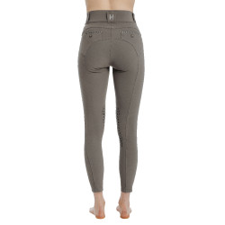 Calça Horseware Newmarket cintura média com grip nos joelhos Tempestade Azul