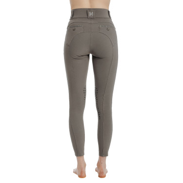 Calça Horseware Newmarket cintura média com grip nos joelhos Tempestade Azul