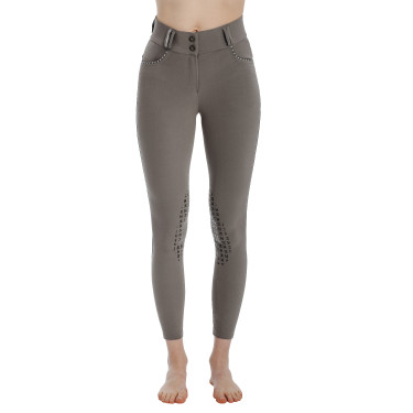 Calça Horseware Newmarket cintura média com grip nos joelhos Tempestade Azul