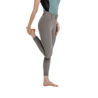 Calça Horseware Newmarket cintura média com grip nos joelhos Tempestade Azul
