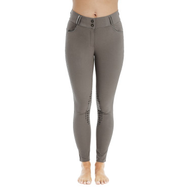 Calça Horseware Newmarket cintura média com grip nos joelhos Tempestade Azul