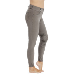 Calça Horseware Newmarket cintura média com grip nos joelhos Tempestade Azul
