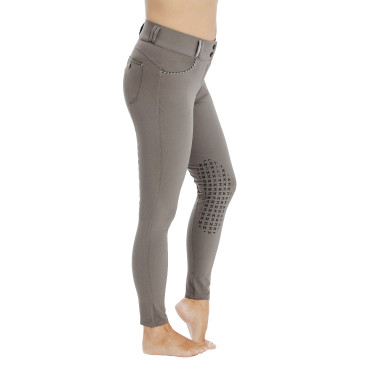 Calça Horseware Newmarket cintura média com grip nos joelhos Tempestade Azul