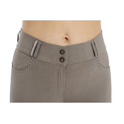 Calça Horseware Newmarket cintura média com grip nos joelhos Tempestade Azul