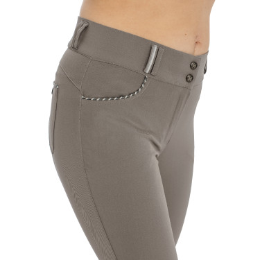 Calça Horseware Newmarket cintura média com grip nos joelhos Tempestade Azul