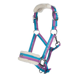 Cabresto Funny Horses HKM Violeta / aqua / prata Cabresto Funny Horses HKM Violeta / aqua / prata