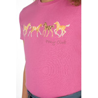 Kinder T-shirt Pony Club HKM Branco