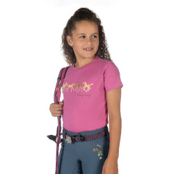 Kinder T-shirt Pony Club HKM Rosa