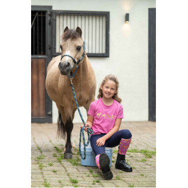 Kinder T-shirt Pony Club HKM Rosa