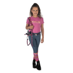 Kinder T-shirt Pony Club HKM Rosa