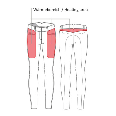 Calça térmica Keep Warm Style 1/1 em silicone HKM Cinzento