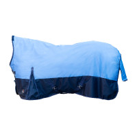 Cobertura highneck HKM Norwich 600D 100g Azul escuro / azul claro