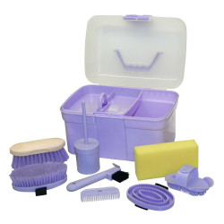 Conjunto de escovagem infantil de 8 peças Kerbl Lilás Azul