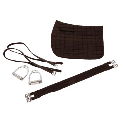 Sattelset Haflinger 17,5" Castanho