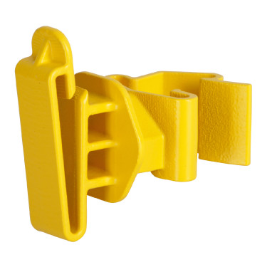 Isolador de fita T-Post AKO com 25 unidades Amarelo Isolador de fita T-Post AKO com 25 unidades Amarelo