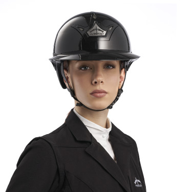 Capacete Veredus Vita GST viseira padrão Preto brilhante