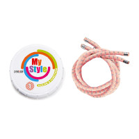 Kit de passamanarias Casco My Style listradas Pêssego Rosa Kit de passamanarias Casco My Style listradas Pêssego Rosa