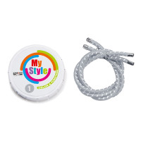 Kit de passamanarias Casco My Style listradas Prata refletiva Kit de passamanarias Casco My Style listradas Prata refletiva