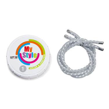 Kit de passamanarias Casco My Style listradas Prata refletiva
