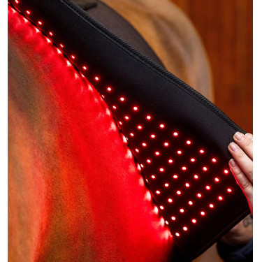 Manta de Terapia por Luz Vermelha LED Horseware Preto / preto