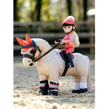 Touca anti-moscas para brinquedo Mini Pônei LeMieux Esmagamento coral Laranja Touca anti-moscas para brinquedo Mini Pônei LeMieux Esmagamento coral Laranja