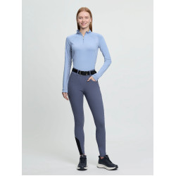 Legging de equitação Amy LeMieux feminino Sombra Azul
