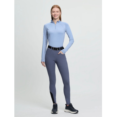 Legging de equitação Amy LeMieux feminino Sombra Azul