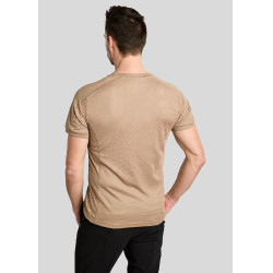 Camiseta de malha Montar MoLui homem Latté Castanho
