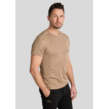 Camiseta de malha Montar MoLui homem Latté Castanho Camiseta de malha Montar MoLui homem Latté Castanho