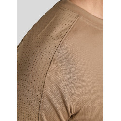 Camiseta de malha Montar MoLui homem Latté Castanho