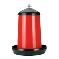 Alimentador com tampa Kerbl Hobbyfarming Vermelho / preto