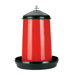 Alimentador com tampa Kerbl Hobbyfarming Vermelho / preto