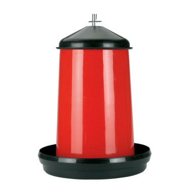 Alimentador com tampa Kerbl Hobbyfarming Vermelho / preto
