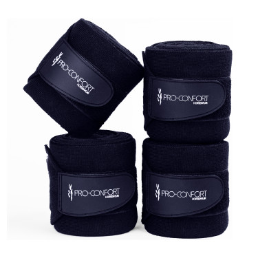 Conjunto de 4 ligaduras de descanso ProConfort Pim Marinho Azul-marinho Conjunto de 4 ligaduras de descanso ProConfort Pim Marinho Azul-marinho