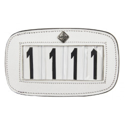 Porta-número LeMieux para suadouro Branco 4 números