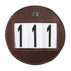 Porta-número redondo LeMieux para cabeçada Castanho