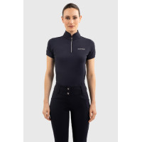 Polo Harcour Fuega Harcour mangas curtas mulher França Marinho Azul-marinho