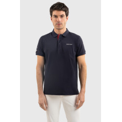 Polo Harcour Fuego de manga curta para homem França Marinho Azul-marinho