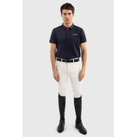 Polo Harcour Fuego de manga curta para homem França Marinho Azul-marinho