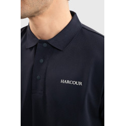 Polo Harcour Fuego de manga curta para homem França Marinho Azul-marinho