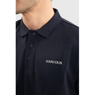 Polo Harcour Fuego de manga curta para homem França Marinho Azul-marinho