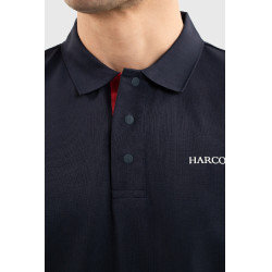 Polo Harcour Fuego de manga curta para homem França Marinho Azul-marinho