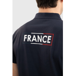 Polo Harcour Fuego de manga curta para homem França Marinho Azul-marinho
